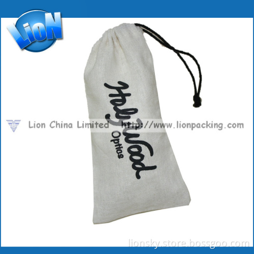 Custom Cotton Burlap Gift Pouch with Logo Design Hot Selling (R-094)